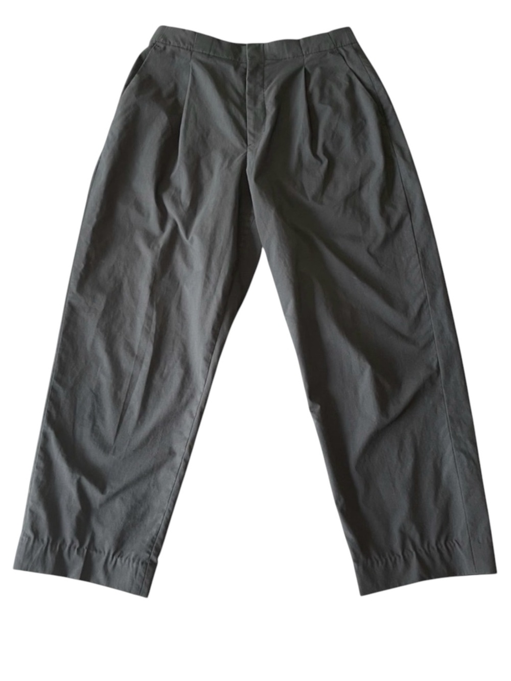 Uniqlo x Theory Black Pleated Barrel Tapered Crop Pant (S)